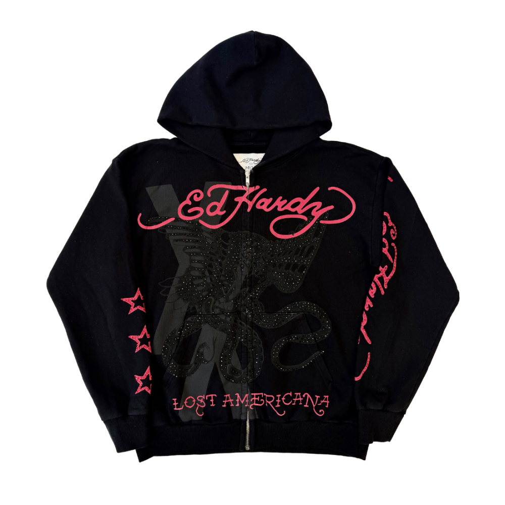 flames rhinestone hoodie - Machine Gun Kelly Official Store