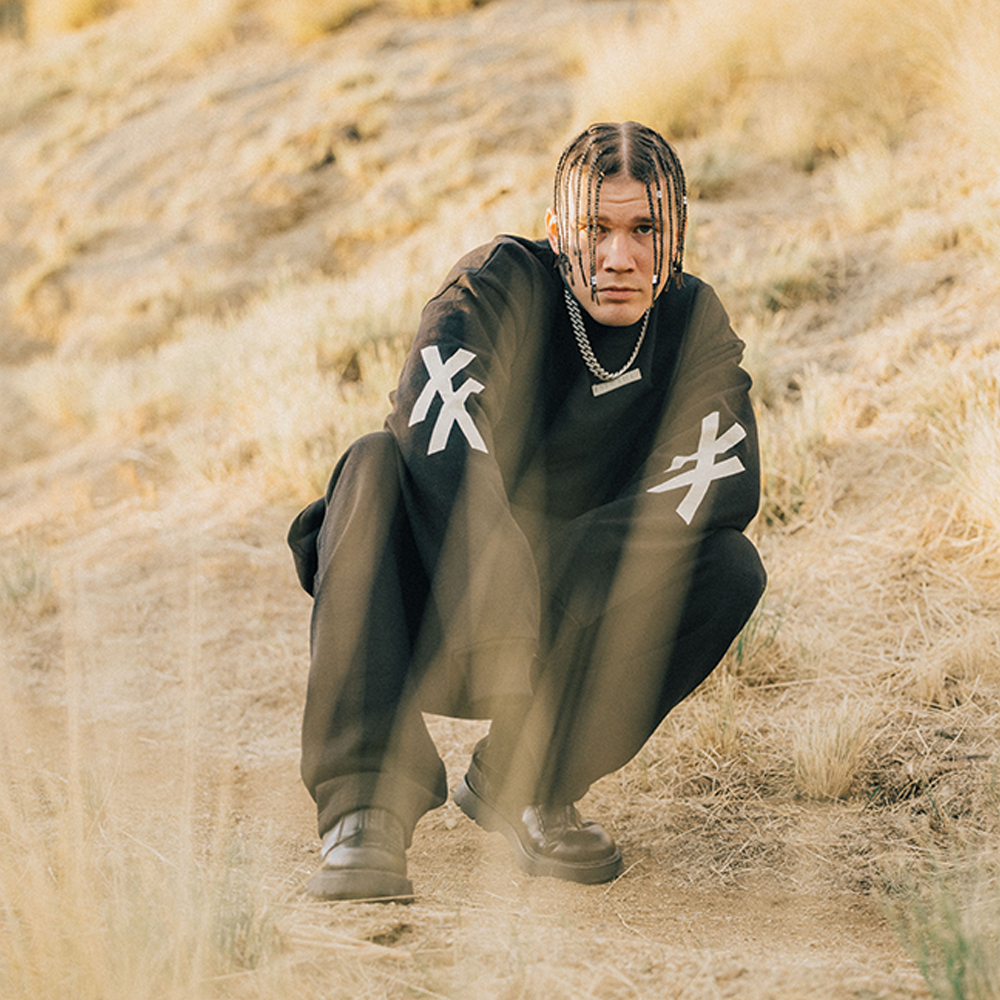 EST 4 LIFE CREWNECK PULLOVER ON MODEL