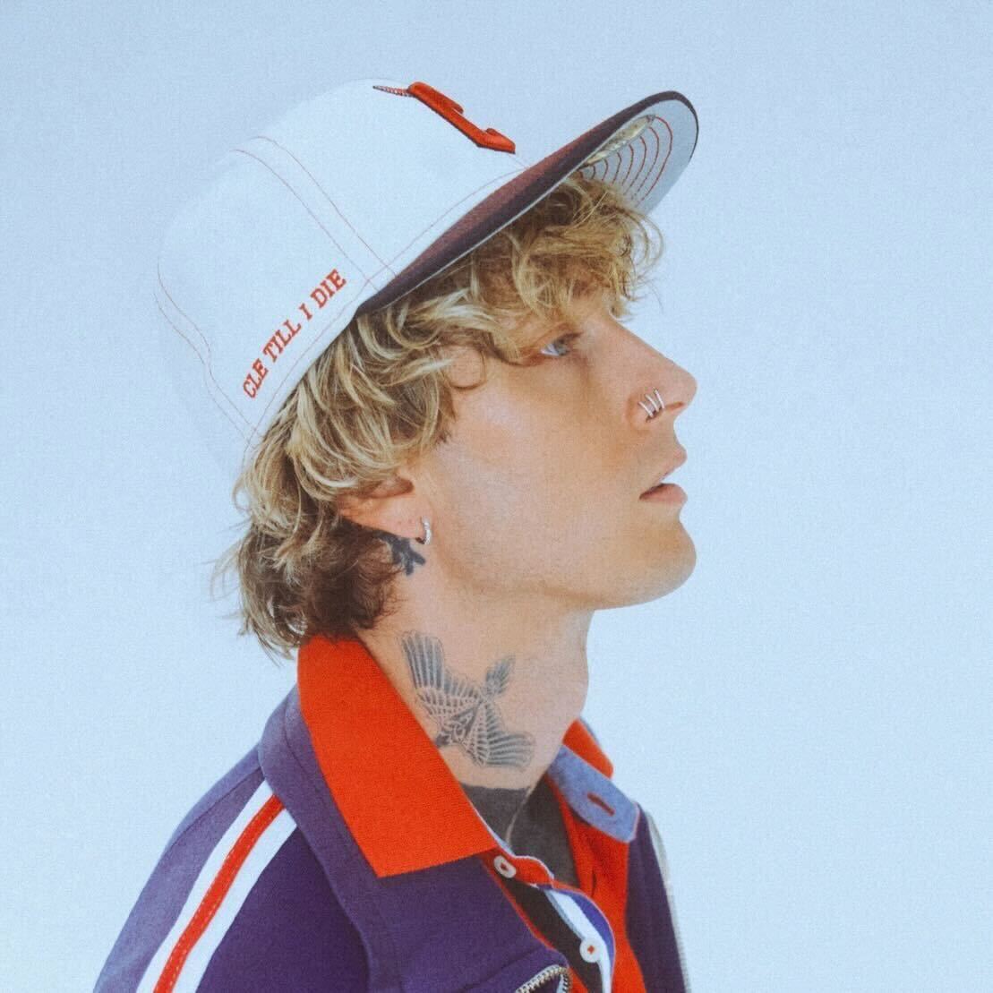 mgk x Cleveland Guardians Chrome White 59FIFTY Fitted Hat