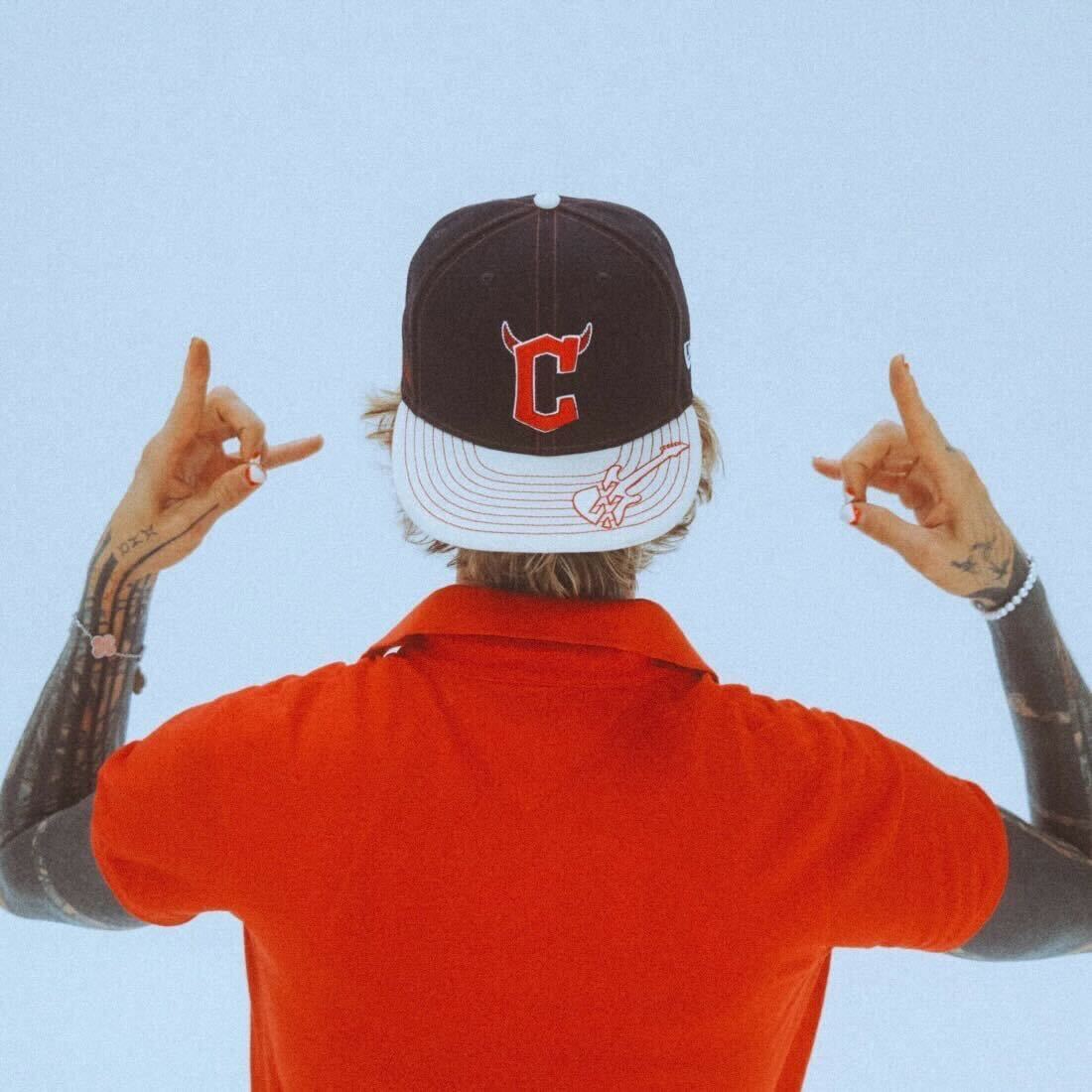 mgk x Cleveland Guardians Navy 59FIFTY Fitted Hat