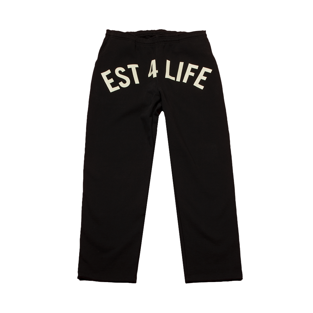 スウェットパンツ EMOstanceclub MEGA Belt Loop sweat pants 5FT1504 EST 4 LIFE WIDE-LEG SWEATPANTS - Machine Gun Kelly Official