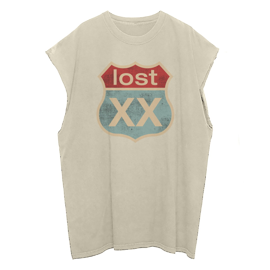 lost xx cream cut off tank