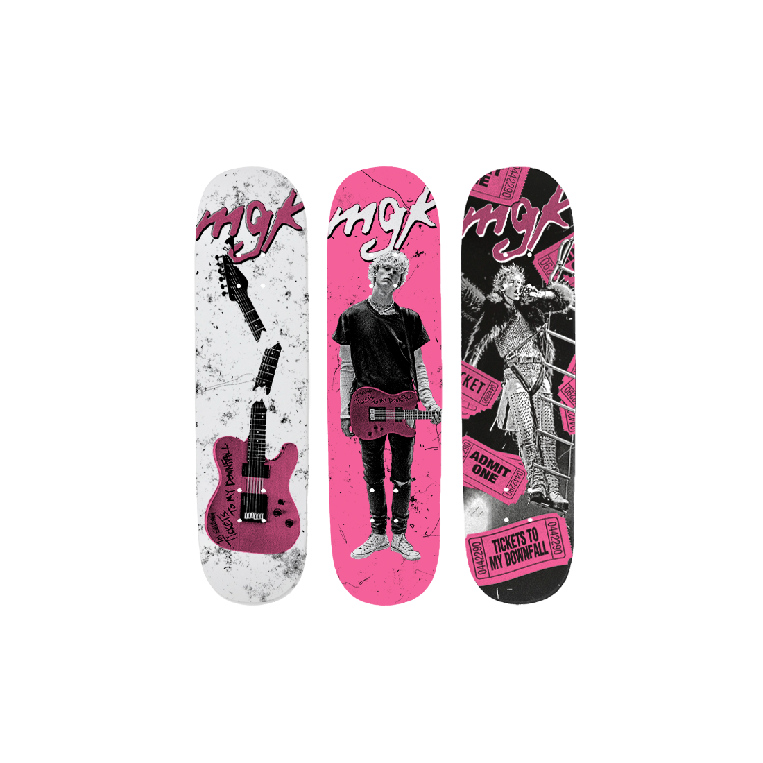 tickets anniversary skate deck set