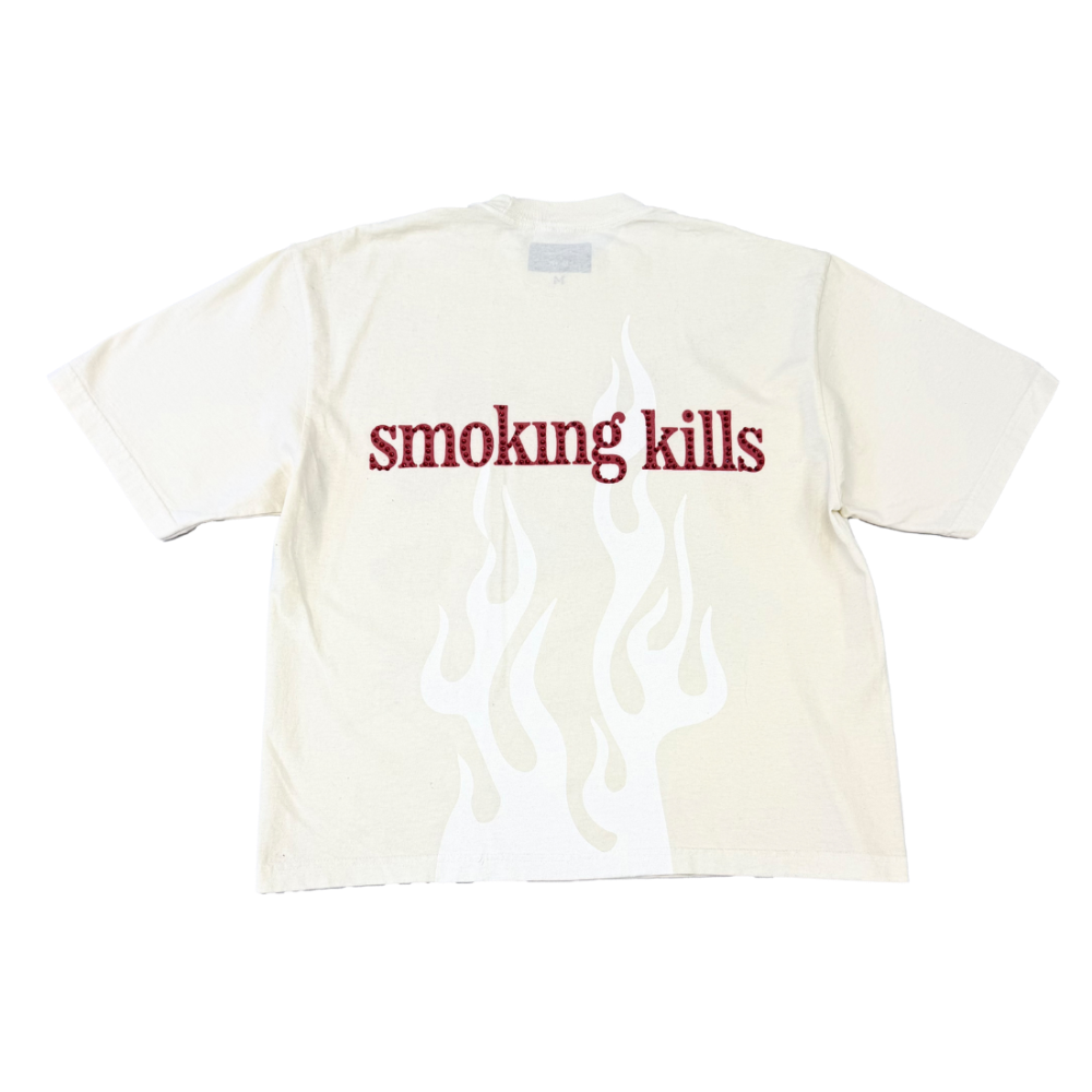 lost eagle rhinestone boxy tee back