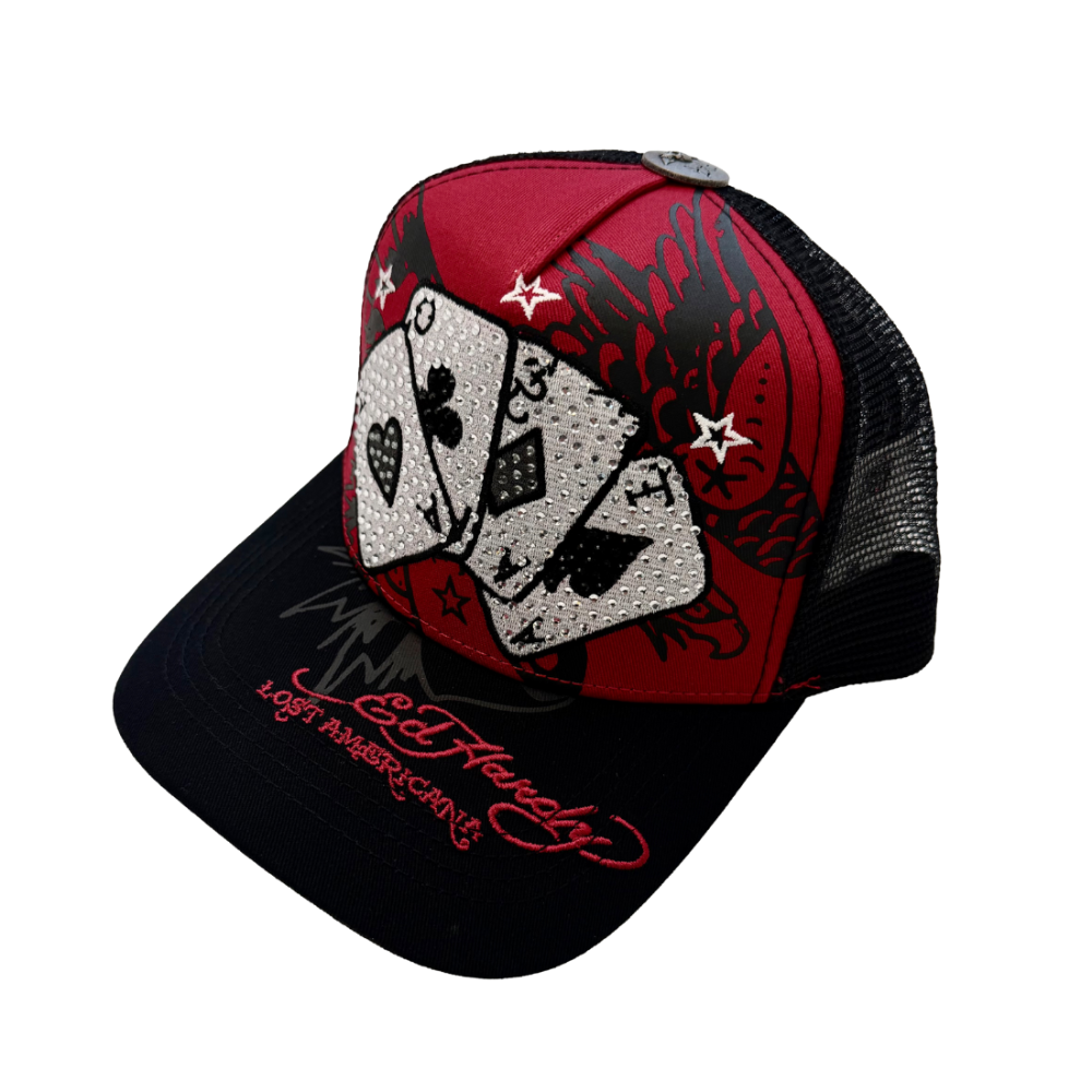 cards rhinestone trucker hat 3
