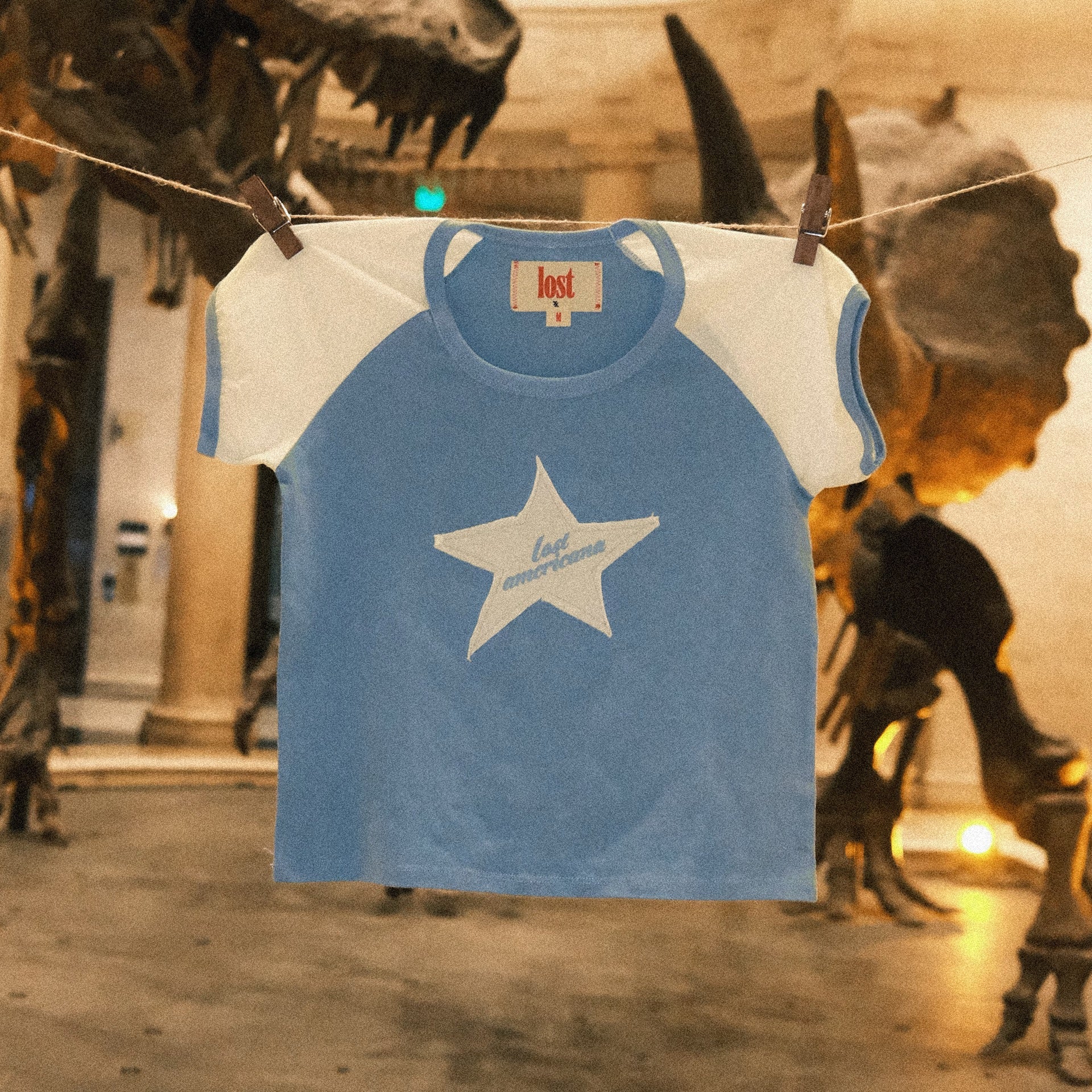 lost americana star baby tee