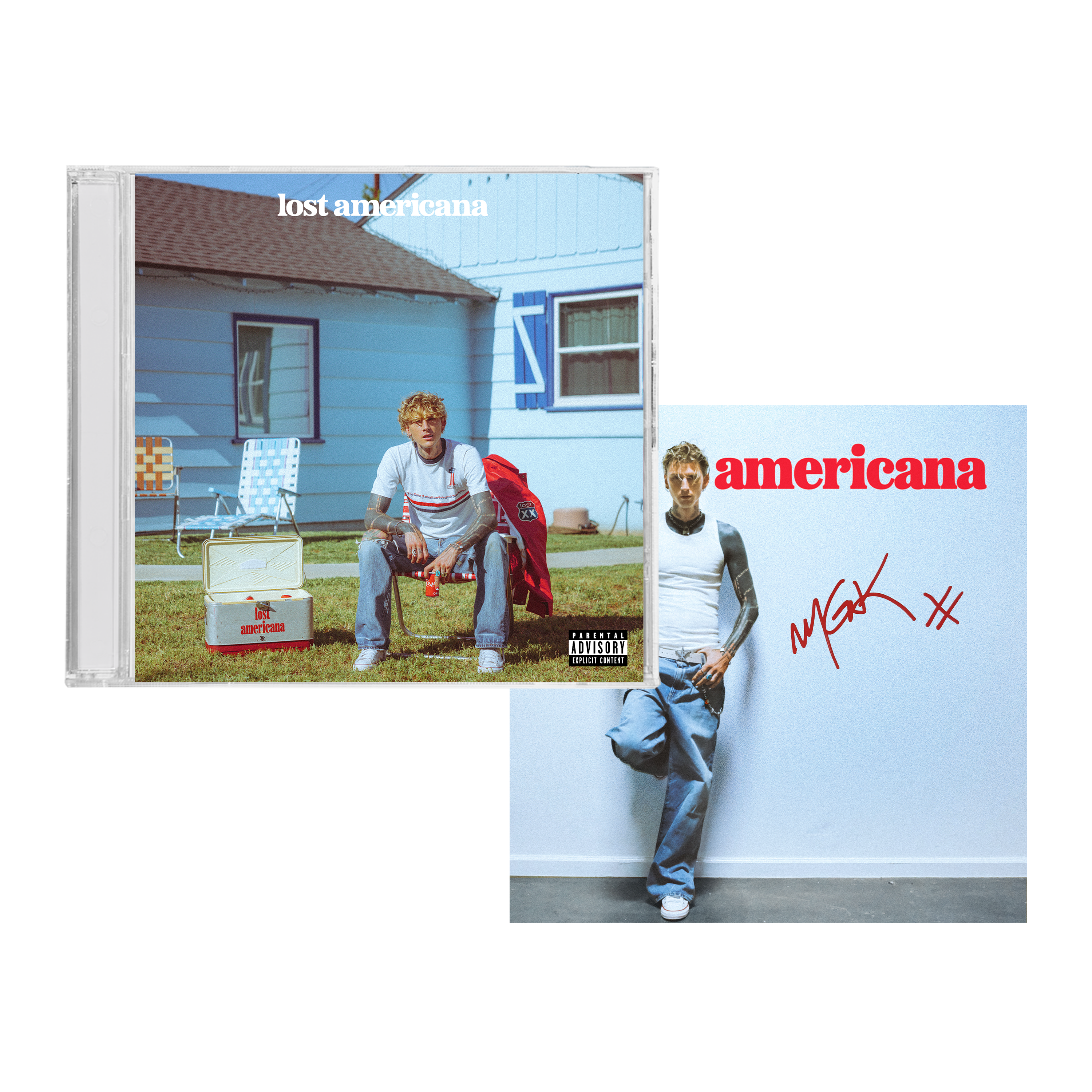 Machine Gun Kelly Cds lost americana - store exclusive cd (signed) - Machine Gun Kelly ...